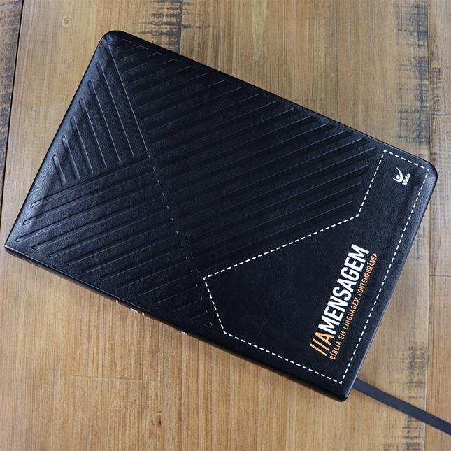 Bíblia A Mensagem |  Letra Gigante | Capa Luxo Preta