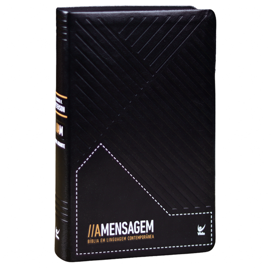 Bíblia A Mensagem |  Letra Gigante | Capa Luxo Preta