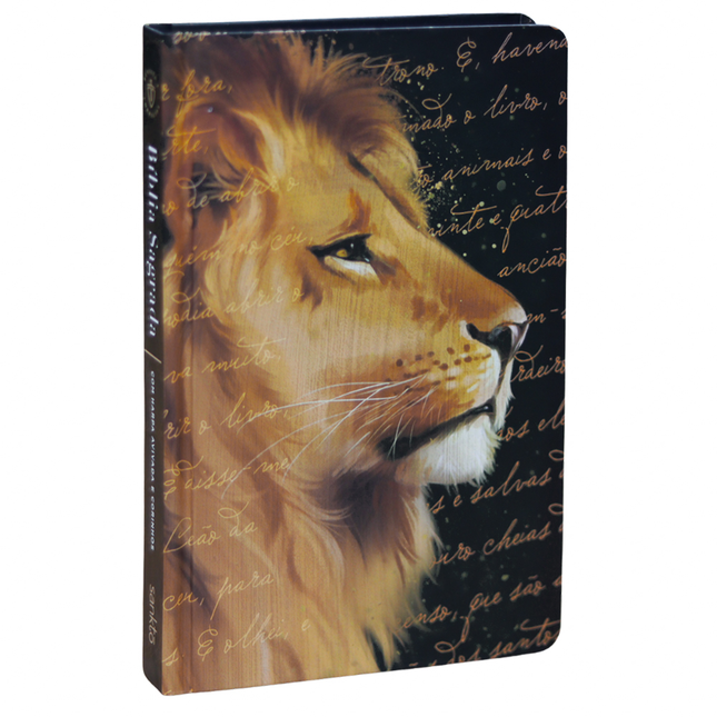 Bíblia Sagrada 860 | ARC | Letra Normal | Com Harpa Avivada e Corinhos | Capa Leão de Judá