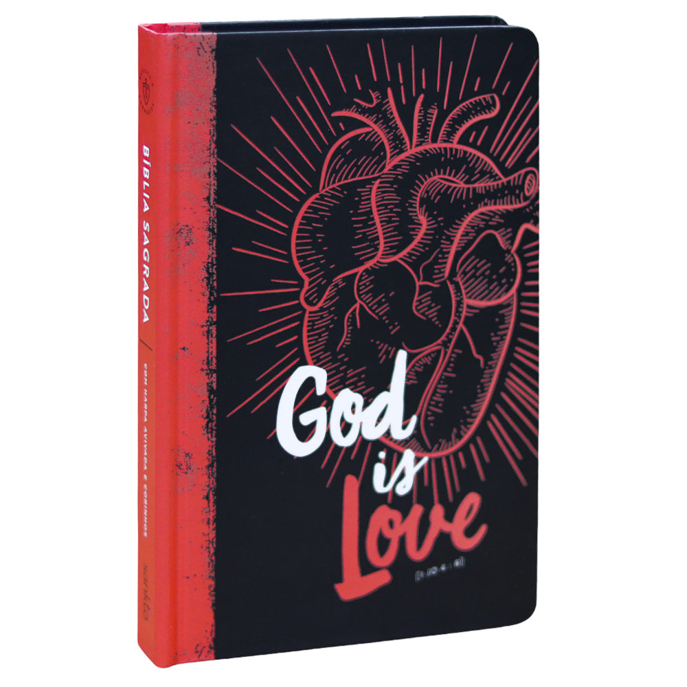 Bíblia Sagrada 860 | ARC | Letra Normal | Com Harpa Avivada e Corinhos | Capa God is Love