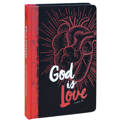 Bíblia Sagrada 860 | ARC | Letra Normal | Com Harpa Avivada e Corinhos | Capa God is Love