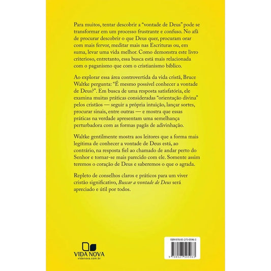Buscar a Vontade de Deus |  Bruce K Waltke