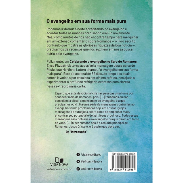 Celebrando o Evangelho no Livro de Romanos | Elyse M Fitzpatrick