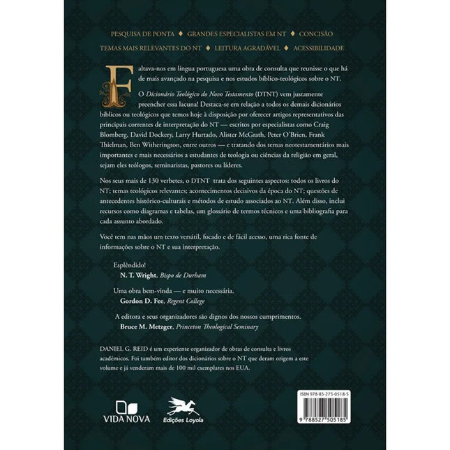Dicionário Teológico do Novo Testamento | Daniel G Reid
