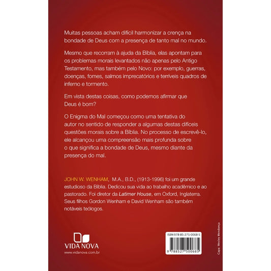 O Enigma do mal | John W Wenham