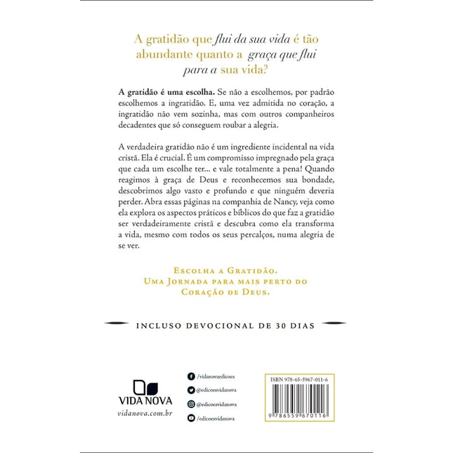 Escolhendo a Gratidão | Nancy DeMoss Wolgemuth