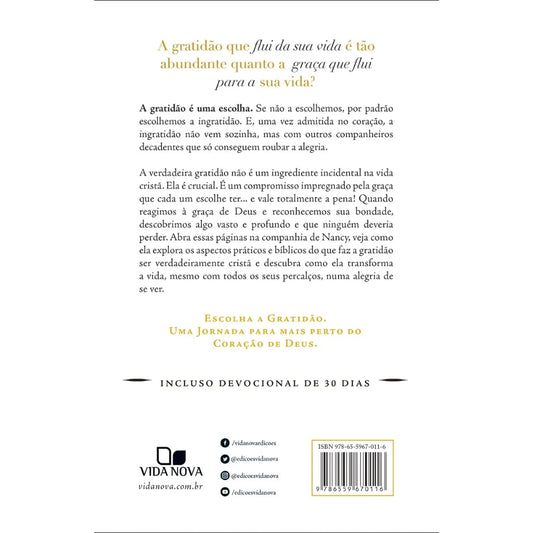 Escolhendo a Gratidão | Nancy DeMoss Wolgemuth