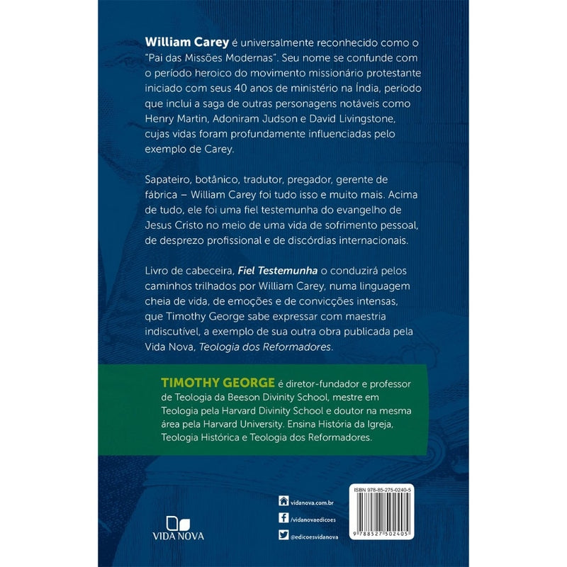 A Vida e a Obra de William Carey | Timothy George