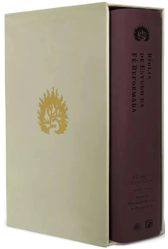 Bíblia de Estudo da Fé Reformada 2° Edição | ARA | Capa Luxo Vinho com Estojo