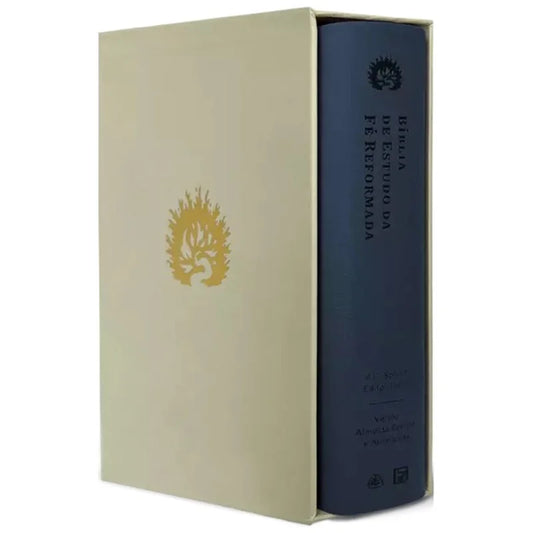 Bíblia de Estudo da Fé Reformada 2° Edição | ARA | Capa Luxo Azul com Estojo