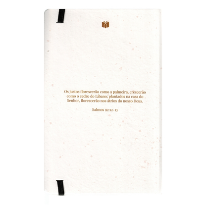 Caderno Moleskine | Com Pauta | Floresça Onde Deus Te Plantou
