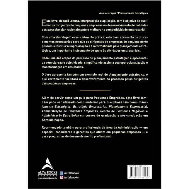 Planejamento Estratégico para Pequenas Empresas | Arnaldo Rosa de Andrade