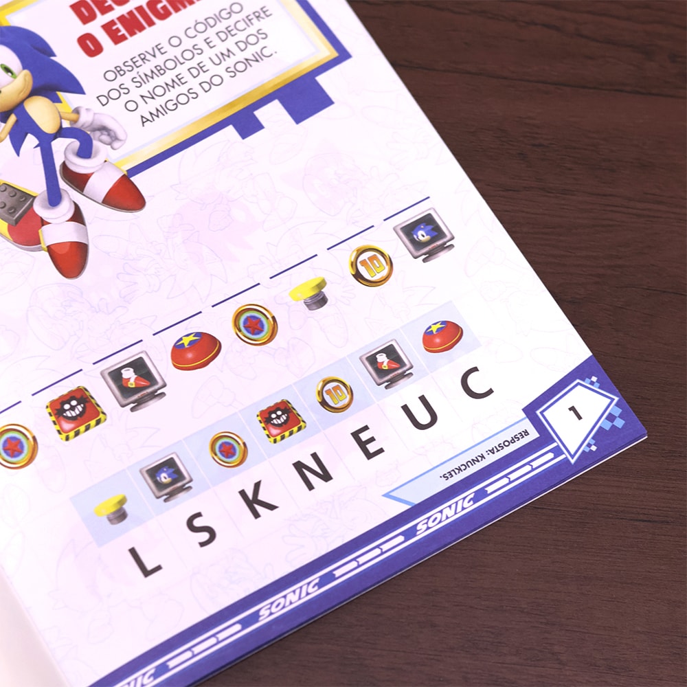 Sonic | Adesivos e Atividades | 3 a 5 anos