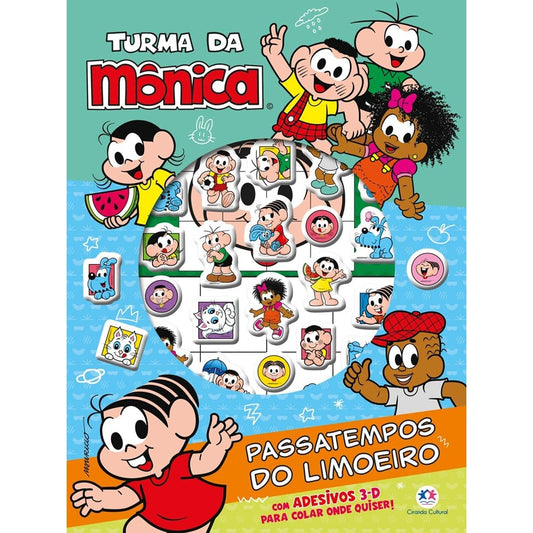 Turma da Mônica | Com Adesivos 3-D | 3 a 5 Anos