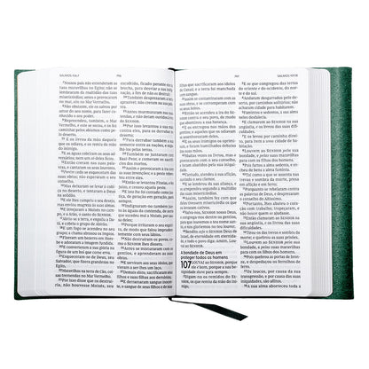 Bíblia Sagrada | Letra Grande | ACF | Capa Luxo Courosoft Verde
