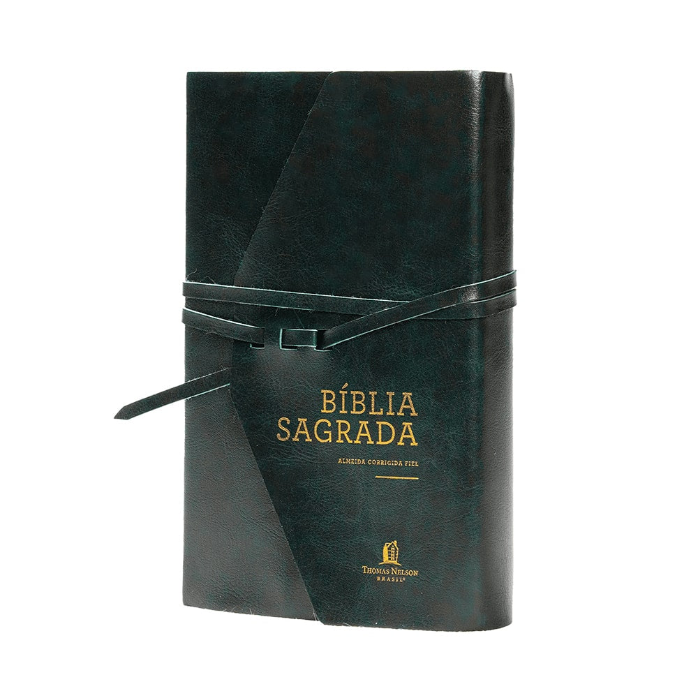 Bíblia Sagrada | Letra Grande | ACF | Capa Luxo Courosoft Verde