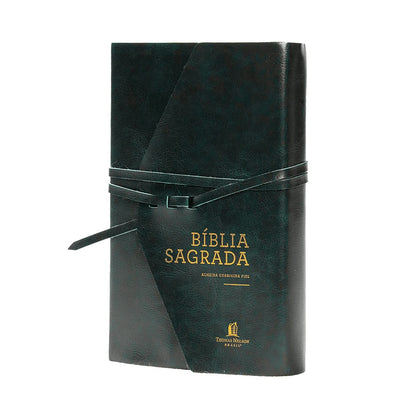 Bíblia Sagrada | Letra Grande | ACF | Capa Luxo Courosoft Verde