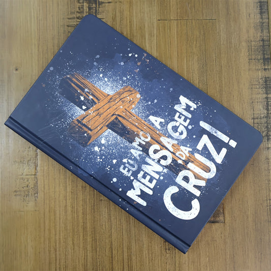 Bíblia Eu Amo a Mensagem da Cruz |  ARC | Letra Normal | Com Harpa e Corinhos | Capa Dura