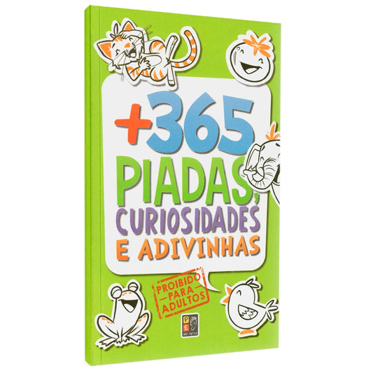 + 365 Piadas Curiosidades e Adivinhas | Capa Verde