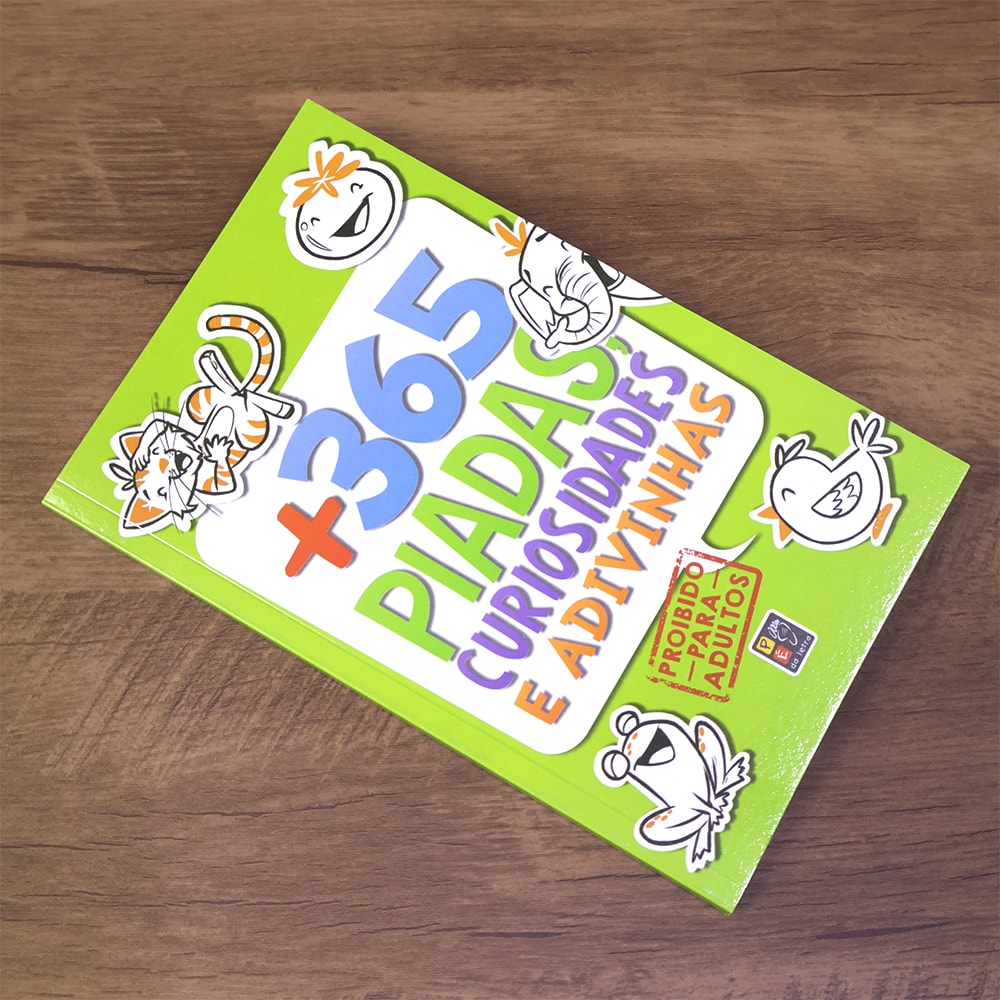 + 365 Piadas Curiosidades e Adivinhas | Capa Verde