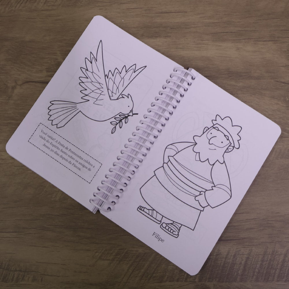 Desenhos Bíblicos | 3 a 5 anos | Capa Espiral