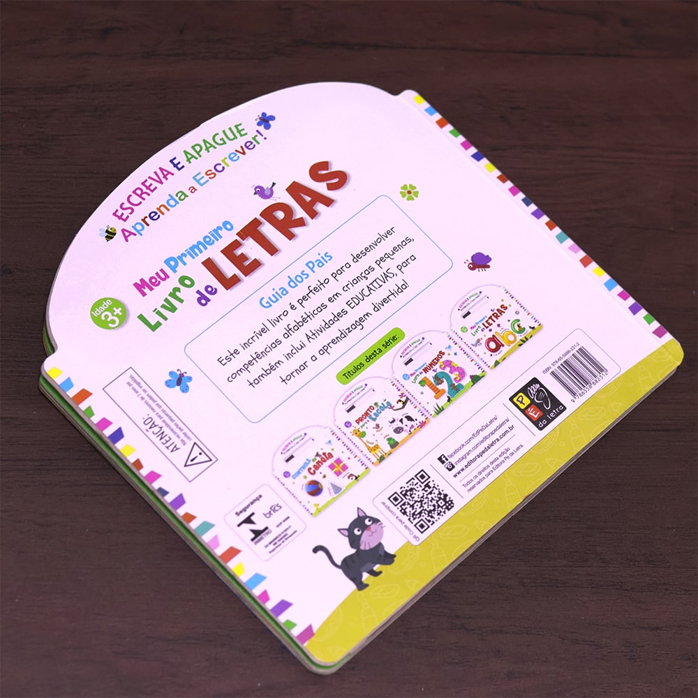 Escreva E Apague | Meu Primeiro Livro De Letras | 4 A 6 Anos