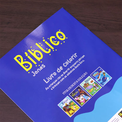 Bíblico Jonas | Livro de Colorir + Adesivos
