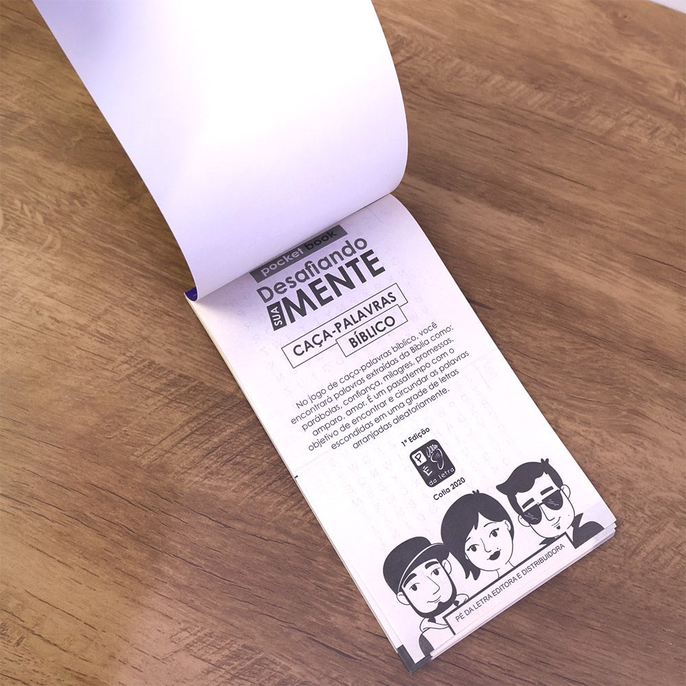 Caça Palavras Bíblico | Desafiando Sua Mente | Pocket Book