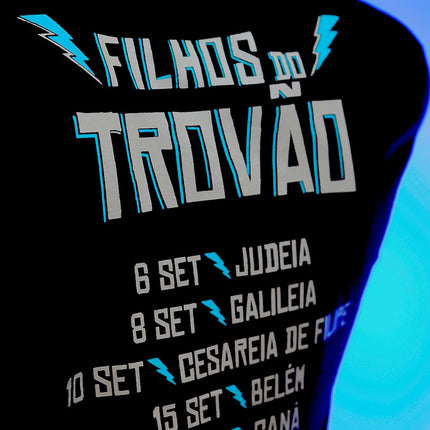 Camiseta Filhos do Trovão | Preta | The Chosen P