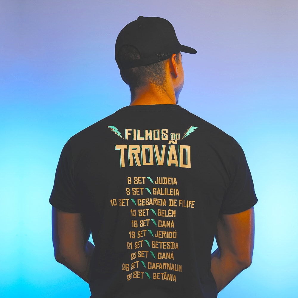 Camiseta Filhos do Trovão | Preta | The Chosen GG