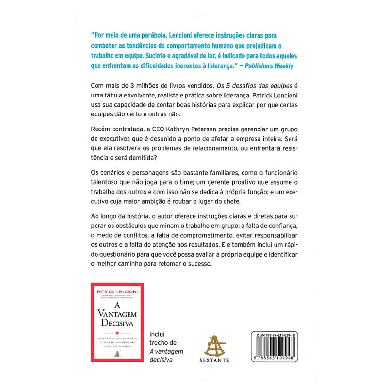 Os 5 Desafios das Equipes | Patrick Lencioni