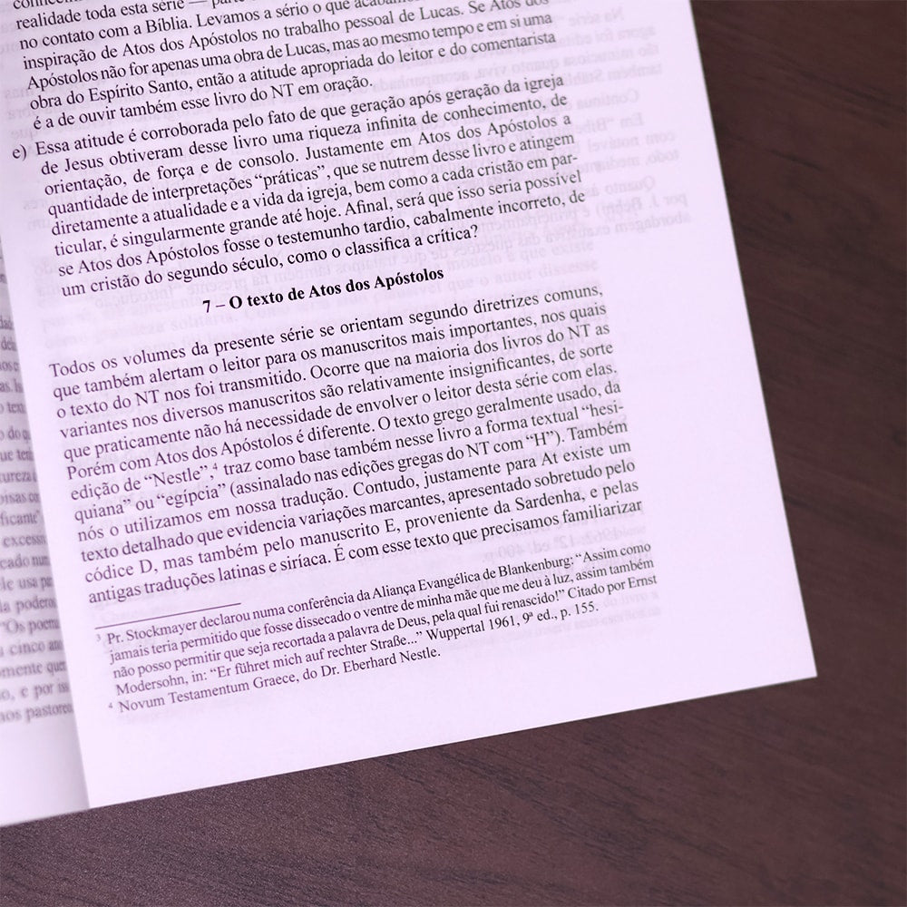 Comentário Evangelho de Atos dos Apóstolos | 
Werner de Boor