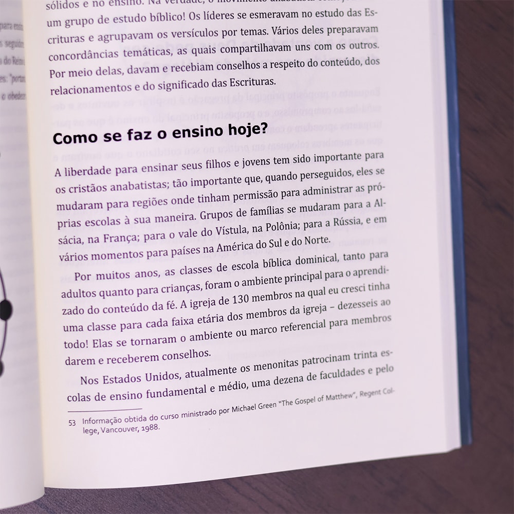 Princípios Anabatistas Essenciais
 | Palmer Becker