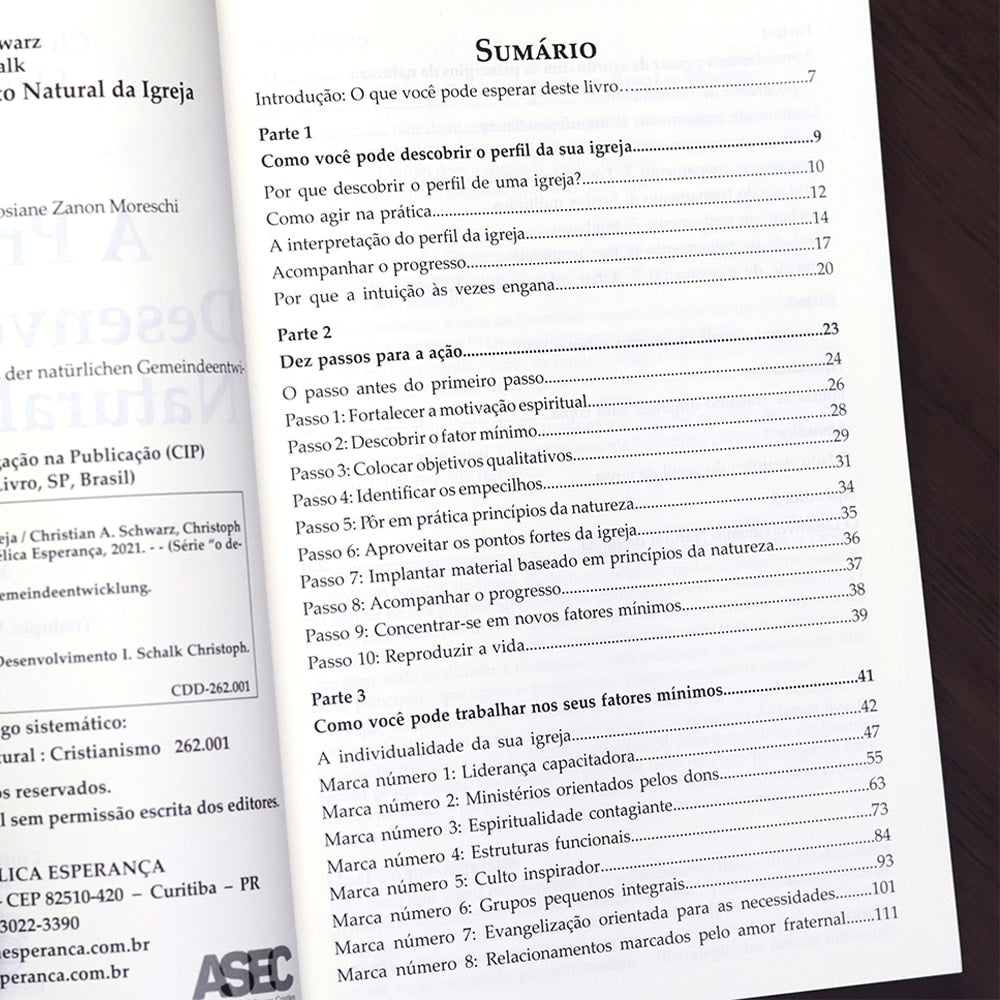 A Prática do Desenvolvimento Natural da Igreja | 
Christian A Schwarz e Christoph Schalk