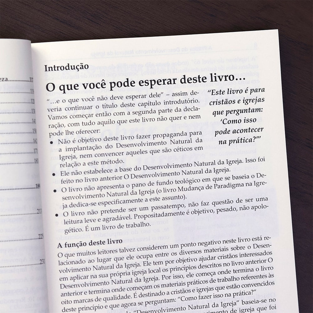 A Prática do Desenvolvimento Natural da Igreja | 
Christian A Schwarz e Christoph Schalk