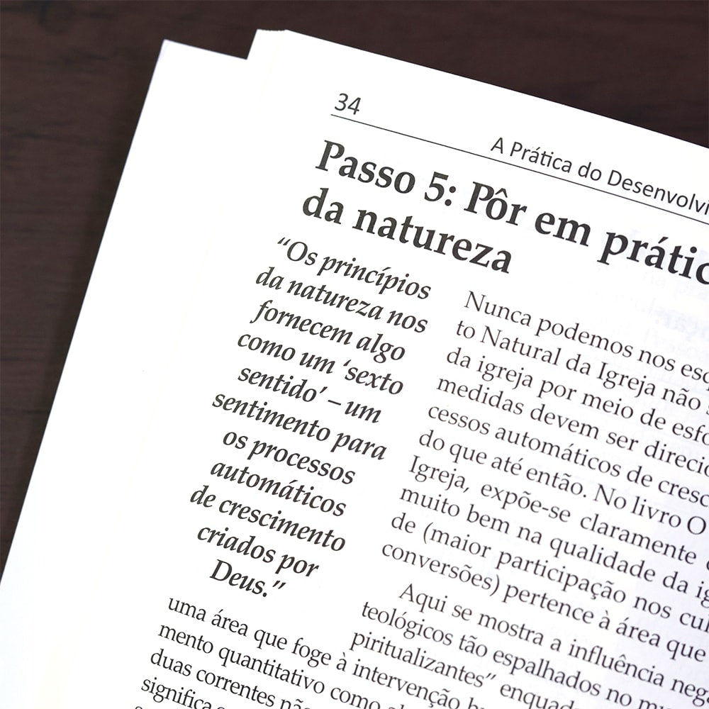 A Prática do Desenvolvimento Natural da Igreja | 
Christian A Schwarz e Christoph Schalk