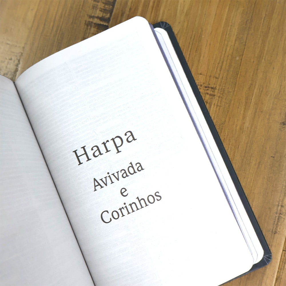 Bíblia Sagrada Leão Coroa | ARC | Letra Grande | Capa Dura | Harpa Avivada e Corinhos