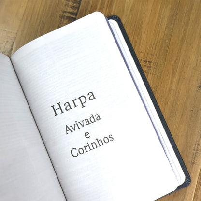 Bíblia Sagrada Leão Coroa | ARC | Letra Grande | Capa Dura | Harpa Avivada e Corinhos