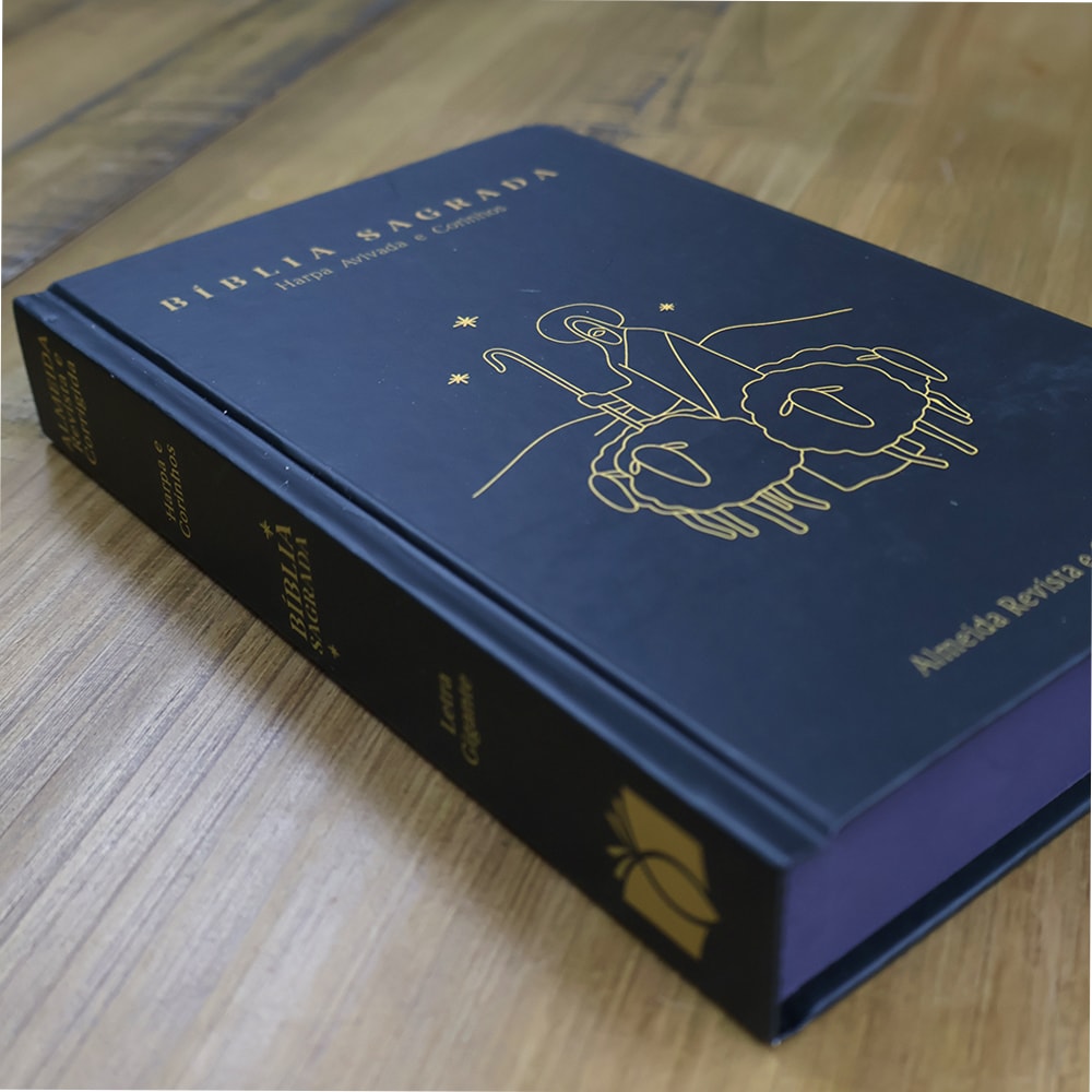 Bíblia Sagrada Bom Pastor | ARC | Letra Grande| Capa Dura | Harpa Avivada e Corinhos