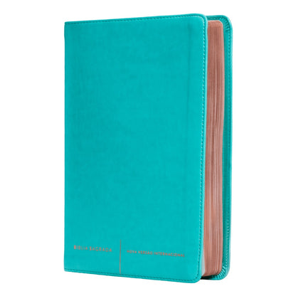 Bíblia Sagrada Luxo Slim | NVI | Letra Normal | Courosoft Verde Água