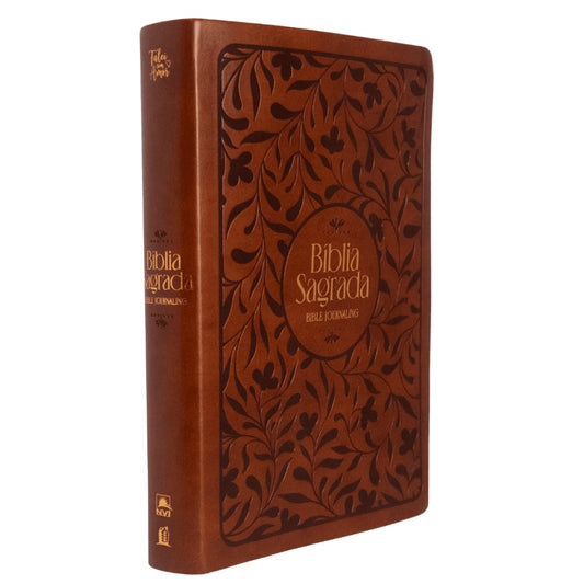 Bíblia Bible Journaling | NVI | Letra Normal | Courosoft Marrom 