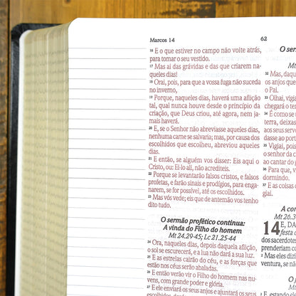 Bíblia Sagrada Anote | ARC | Letra Grande | Capa Luxo Preta