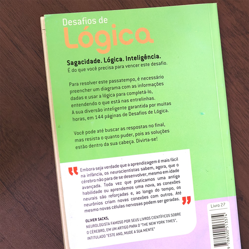 Desafios de Lógica | Nível Médio | Livro 27