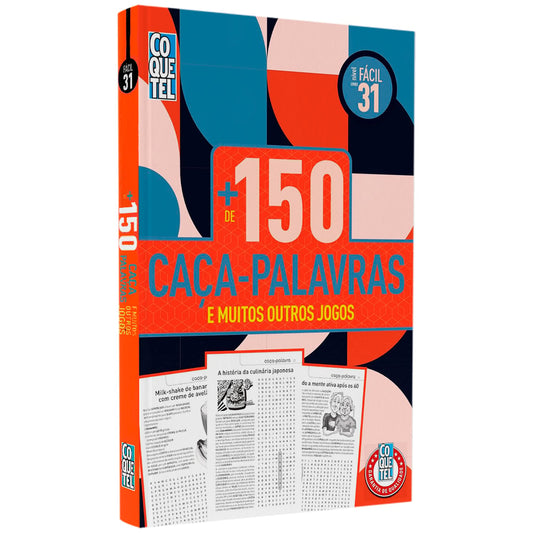 Livro Coquetel + de 150 Caça-Palavras | Fácil | Ed 31