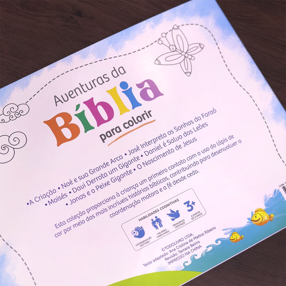 Aventuras da Bíblia para Colorir | 0 a 2 Anos