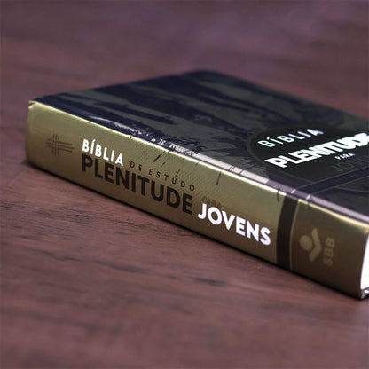 Bíblia de Estudo Plenitude Para Jovens | Letra Normal | NTLH | Capa Dura Marrom Fosco