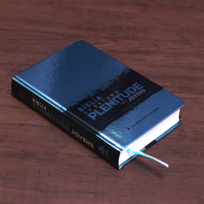 Bíblia de Estudo Plenitude Para Jovens | Letra Normal | NTLH | Capa Dura Verde Brilho