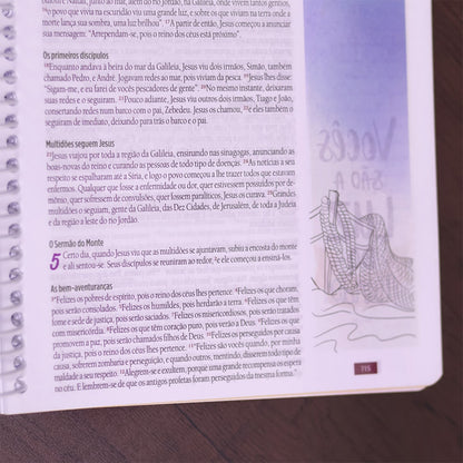 Bíblia Anote Gratidão | NVT | Letra Grande | Capa Dura