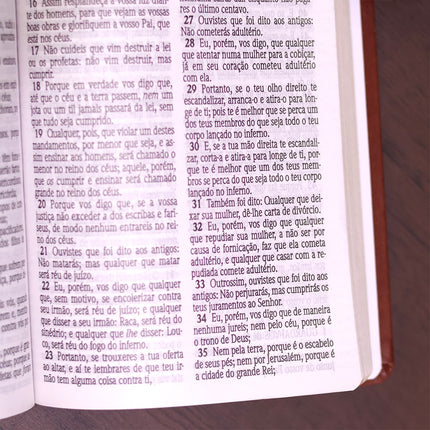 Bíblia Sagrada| ACF | Letra Gigante | Capa Luxo Caramelo