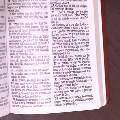Bíblia Sagrada| ACF | Letra Gigante | Capa Luxo Caramelo